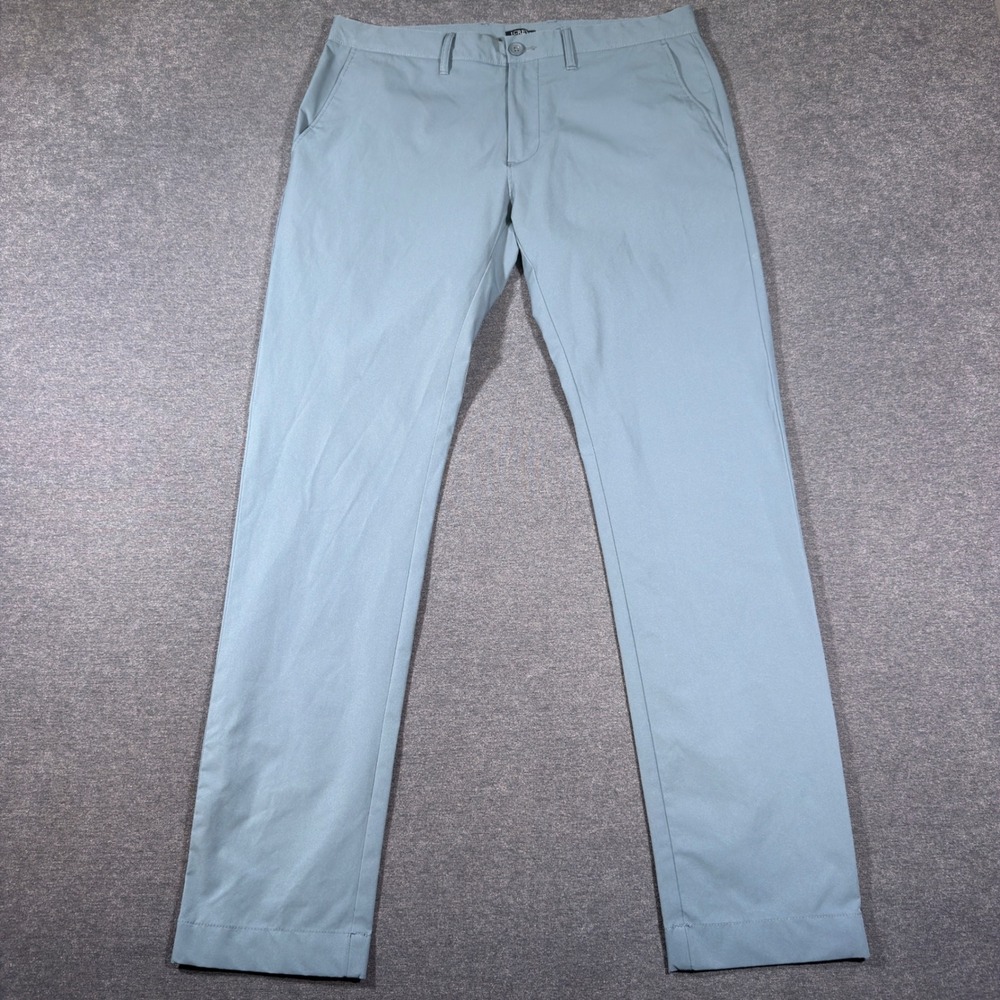 J.Crew Flex Slim Pants Mens 32x32 Blue Chino Performance Tech Trousers Casual